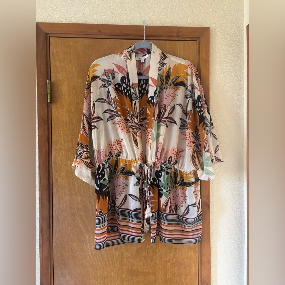 DR2 Multicolor Abstract Kimono